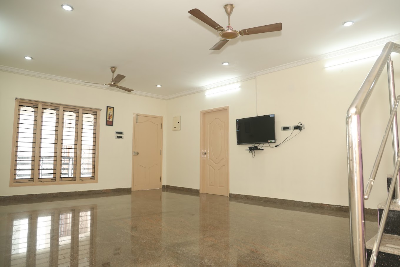 Spacious senior citizen lounge at Waves Home Chennai